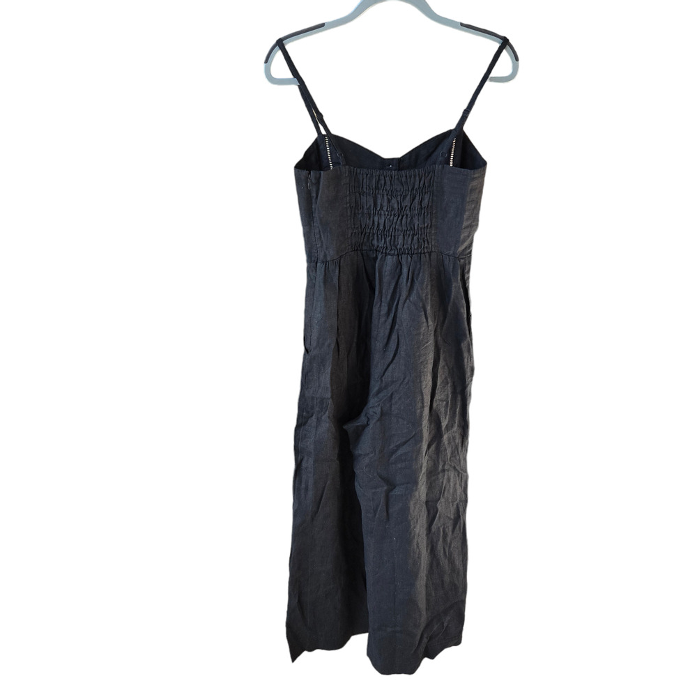 Madewell Sleeveless Wide-Leg Jumpsuit in 100% Linen Size 4 NWT - Picture 3 of 12
